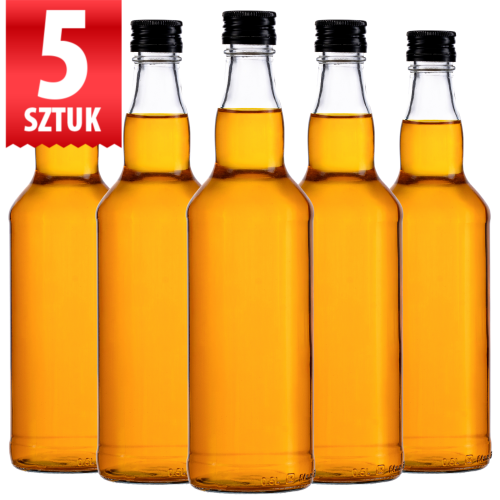 Klasyczna "Połówka" butelka monopolowa 500 ml na bimber barszcz soki 5 sztuk