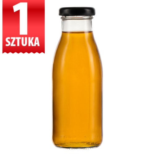 Butelka na sok Smooth 250 ml fi 38 szklana okrągła