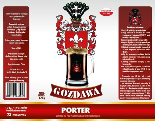 Piwo domowe Baltic Porter + drożdże 1,7 kg