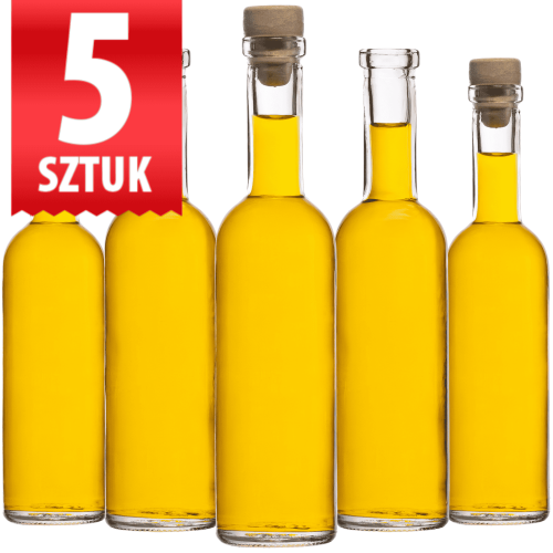 Butelka Cesare 100 ml szklana na nalewkę wino próbki prezenty oliwę  zestaw 5 sztuk