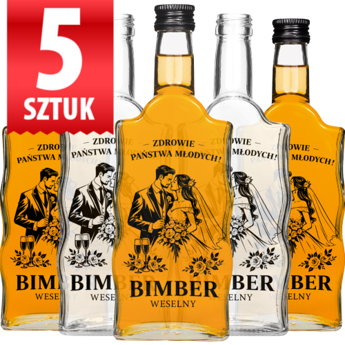 Butelka Warta 500 ml Na zdrowie Zestaw 5 sztuk 