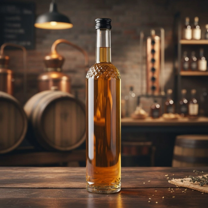 Butelka szklana Nargiz 500 ml z zakrętką do bimbru nalewki i domowego likieru 5 sztuk