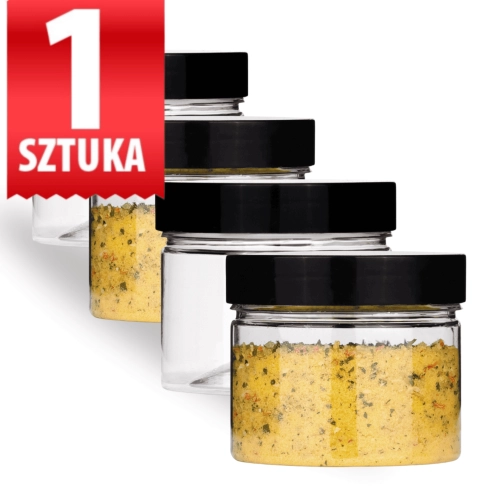 Słoiczek plastikowy na przyprawy dodatki do jedzenia EasyPack 100 ml z wieczkiem 