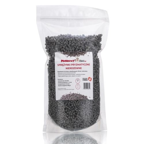 Sprężynki pryzmatyczne nierdzewne 1 litr 800 gramów AISI 403