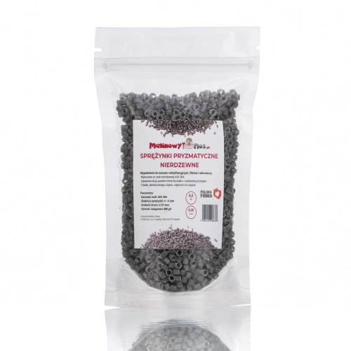 Sprężynki pryzmatyczne nierdzewne 0,25 litra 200 gramów AISI 403