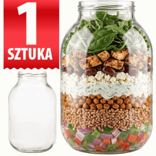 Słoik / Słój szklany 2 L CLASSIC fi 82 mm na przetwory ogórki