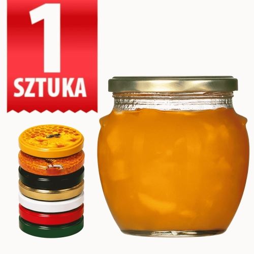 Słoik na przetwory ogórki grzyby Amfora 520 ml fi 82