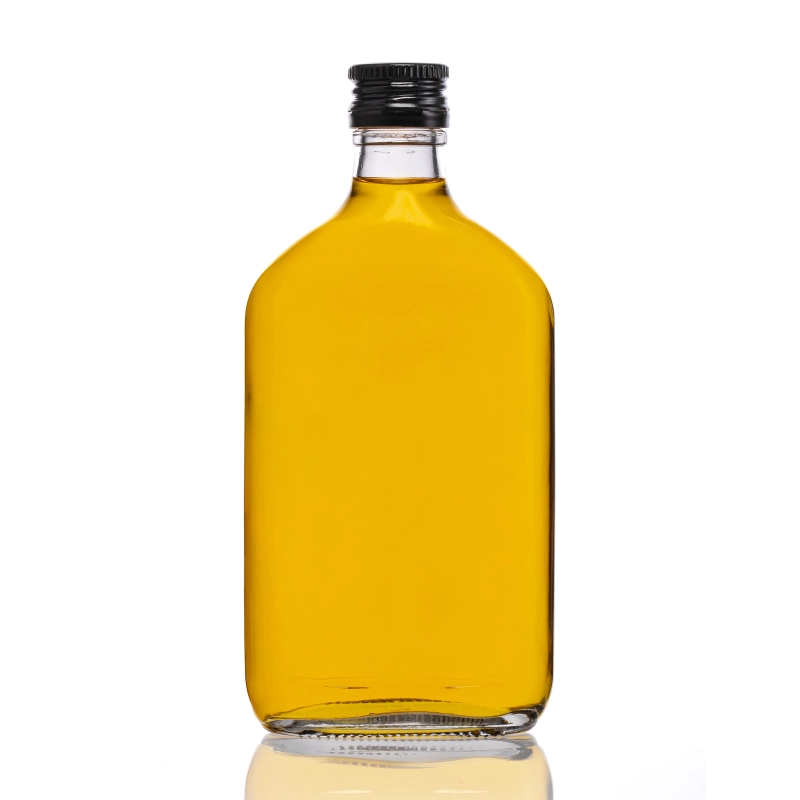 Szklana piersiówka Rubin 350 ml z zakrętką idealna na domowe soki syropy i nalewki