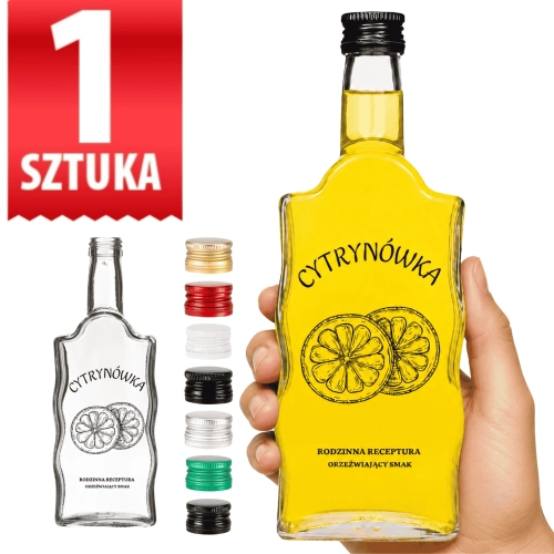 Butelka Warta 500 ml z nadrukiem Cytrynówka 