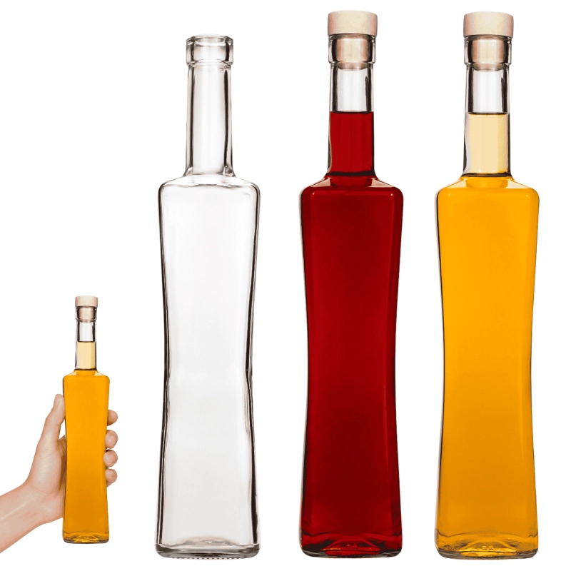 Szklana butelka Magnum 500 ml grzybek elegancki prezent do nalewek i domowych alkoholi