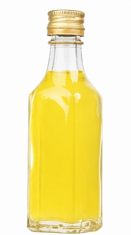 Szklana kątówka 50 ml z zakrętką fi 18 idealna do domowych nalewek oliwy i shotów