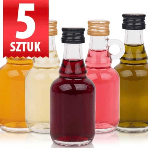 Butelka miniaturowa Gallone 40 ml fi 18 na bimber nalewkę zestaw 5 sztuk