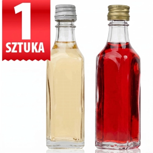 Butelka miniaturowa Kątówka 50 ml z zakrętką fi 18 — na nalewki i likiery