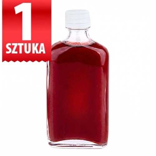 Laura 50 ml — szklana piersiówka z zakrętką fi 18 na nalewki i likiery