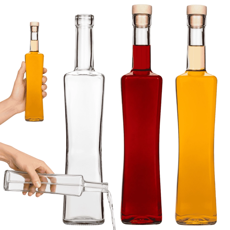 5 szklanych butelek Magnum 500 ml z grzybkiem elegancki zestaw do nalewek i alkoholi