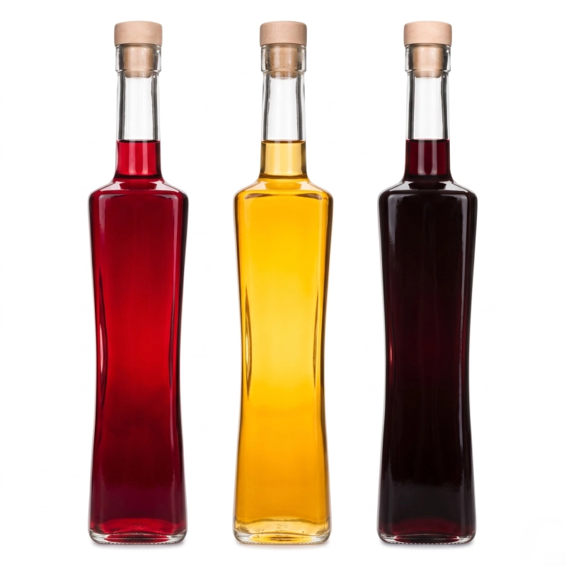 Zestaw 20 smukłych szklanych butelek Magnum 500 ml z korkiem grzybkiem do nalewek i trunków