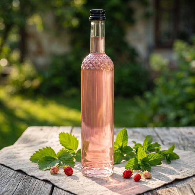Szklana butelka Nargiz 500 ml z nakrętką do butelkowania nalewek i domowych destylатów 10 szt