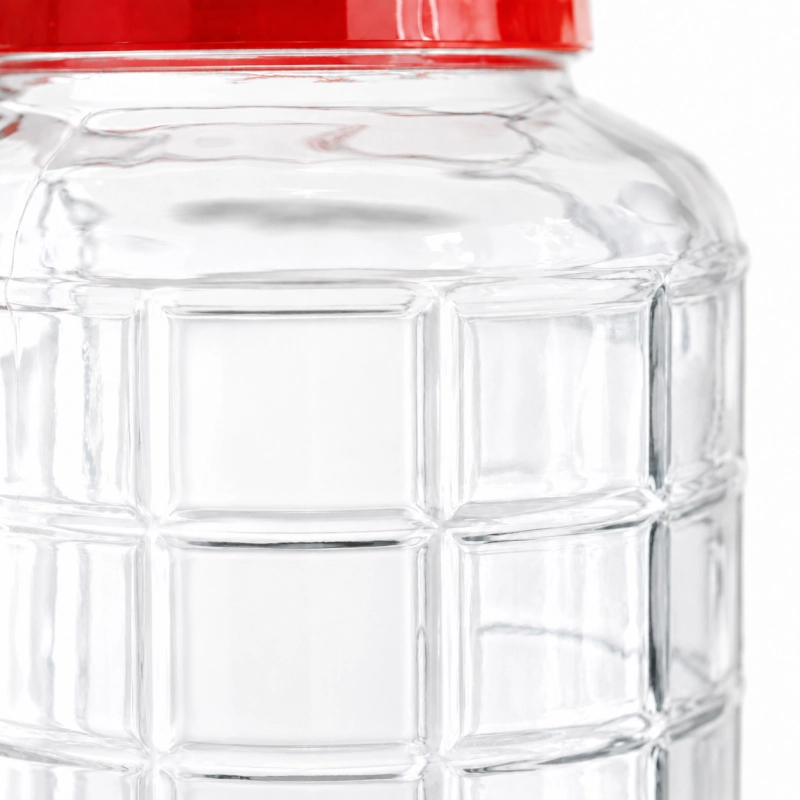 Szklany słój 17,5 litra z plastikową zakrętką do domowego wina kiszonek i przetworów