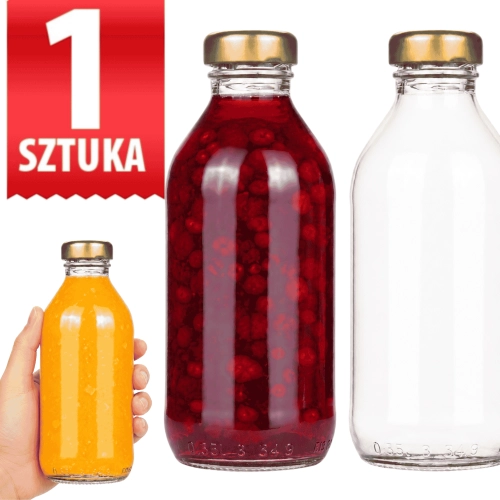 Butelka szklana na sok 330 ml Kuba — gwint fi 33 mm