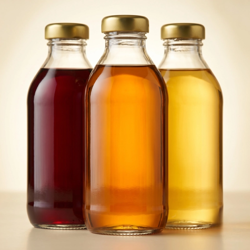 Szklane butelki Kuba 330 ml komplet 10 sztuk do soków z owoców sezonowych i syropów