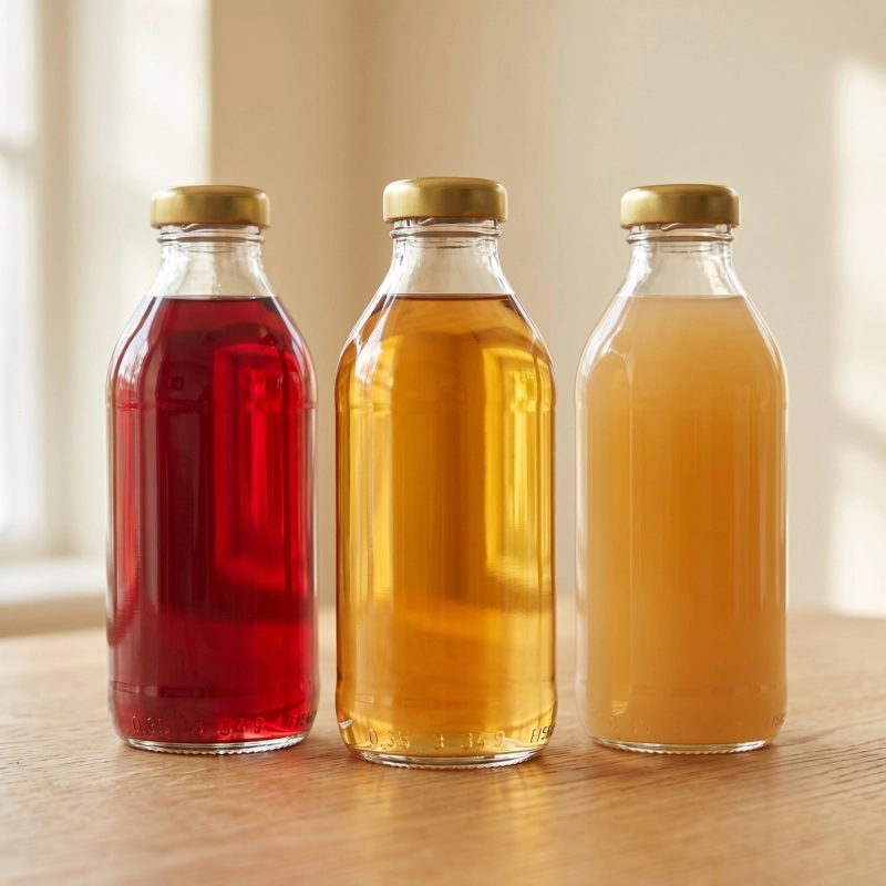 Butelka szklana Kuba 330 ml opakowanie zbiorcze 30 sztuk z nakrętką fi 33 do soków