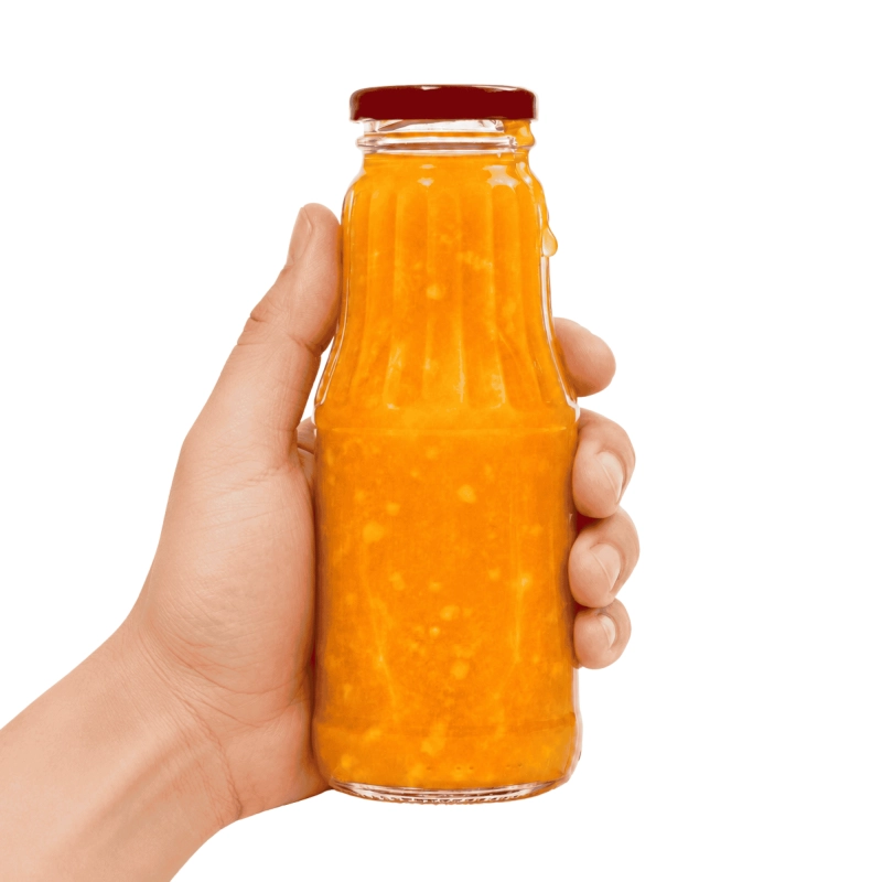 Zestaw 20 szklanych butelek Fruit 0,3 litra z zakrętką twist-off do soków i domowych syropów