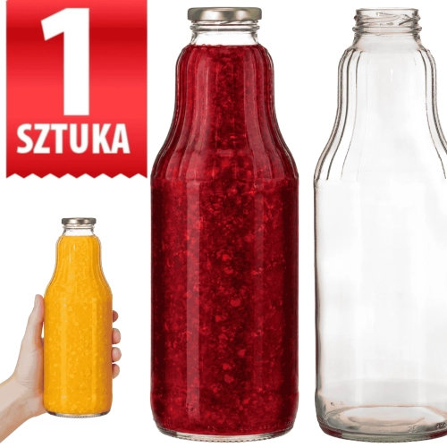 Butelka szklana na sok 1000 ml — zakrętka twist-off fi 43 mm