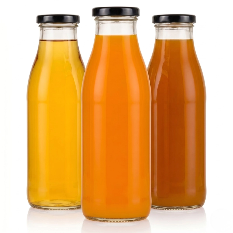 Butelka szklana Smooth 250 ml do soków sezonowych syropów i przecierów truskawkowych