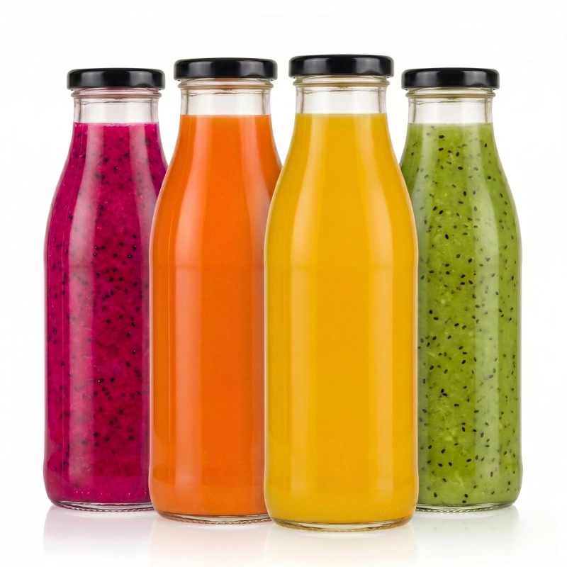 Butelki szklane Smooth fi 38 250 ml do smoothie wody kwaszonej i letnich przetworów 10 sztuk