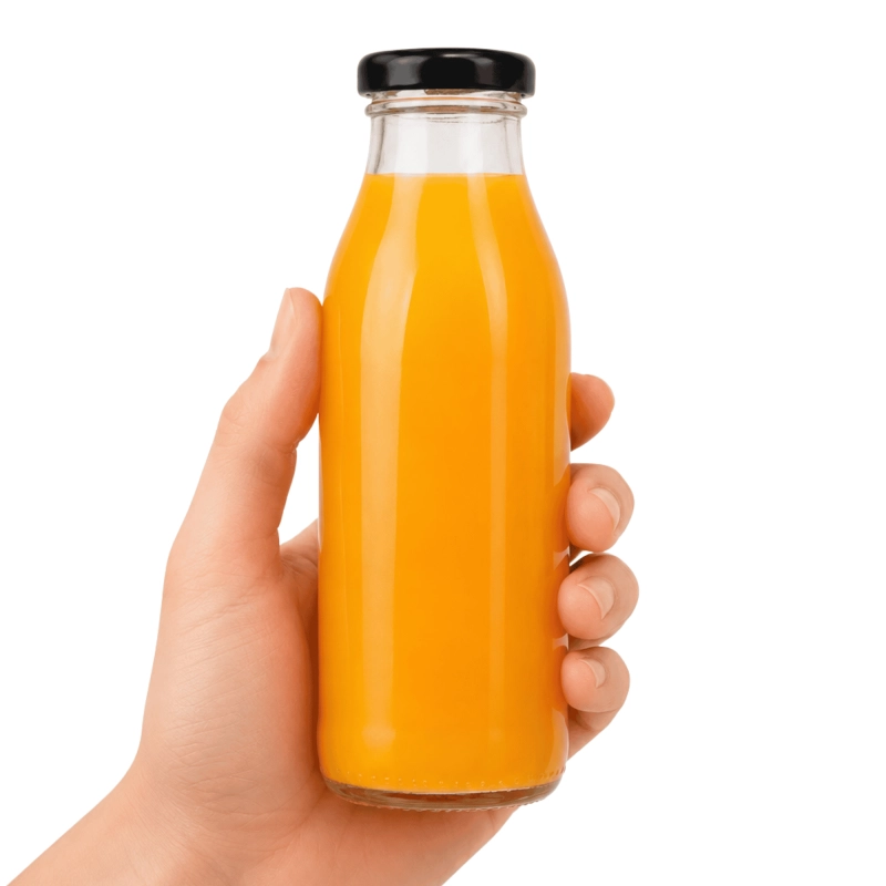 Szklane butelki Smooth 20 szt 250 ml z pokrywką do soków przecierów i domowych przetworów