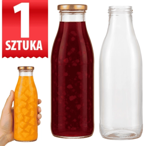 Butelka szklana na sok Smooth  750 ml — zakrętka twist-off fi 48 mm