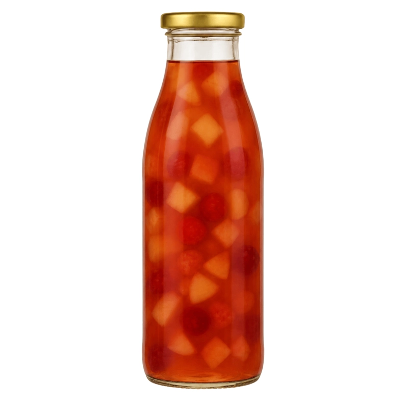 Komplet 10 szklanych butelek Smooth 0,75 l pokrywka twist off do soków mleka i napojów probiotycznych
