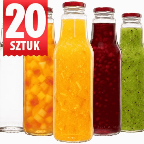 Butelka na sok Juicy 750 ml zestaw 20 sztuk