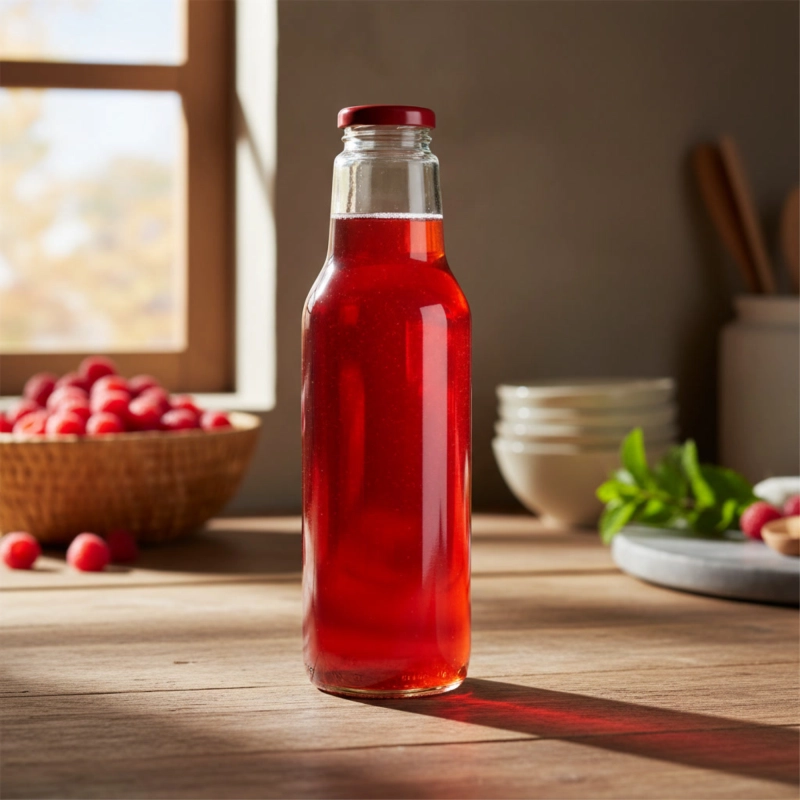 Pakiet 20 szklanych butelek Juicy 750 ml z nakrętką do kompotów i przetworów owocowych na zimę