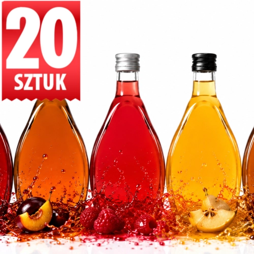Butelki szklane na nalewki prezent Nigina 250 ml gwint fi 28 x20