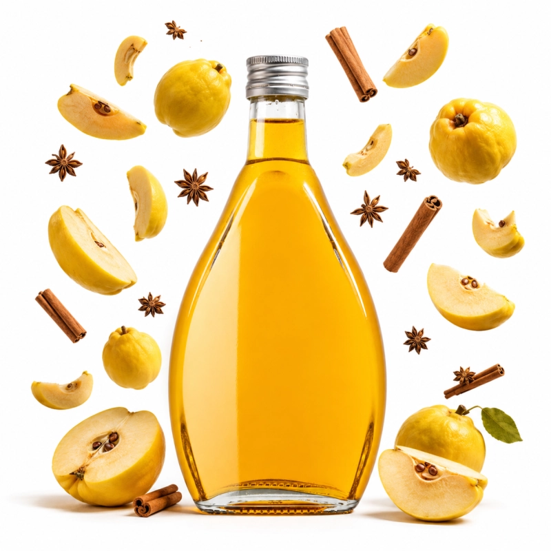 Butelka Nigina 250 ml ze szkła z miodową nalewką w ozdobnej grafice, sezon nalewkowy