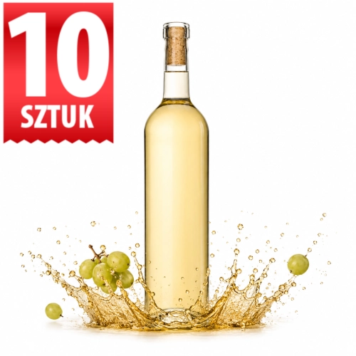 Butelka na wino bezbarwna Bordeaux 750 ml Zestaw 10 sztuk