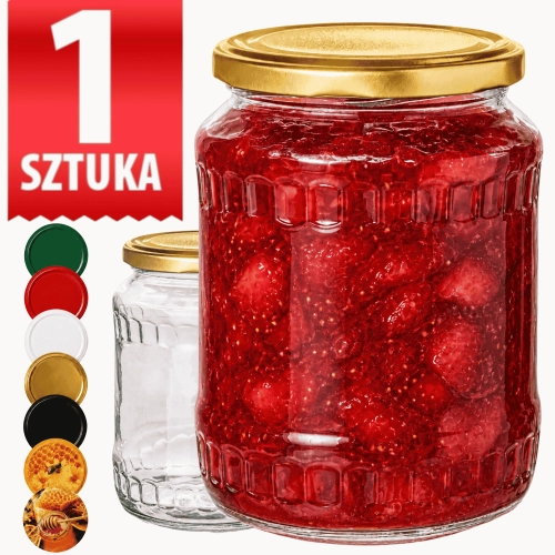 Słoik Deco 720 ml fi 82 na miód przetwory