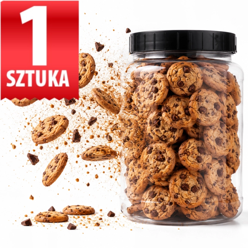 Słój plastikowy PET 2 l z zakrętką do przechowywania żywności i przetworów domowych