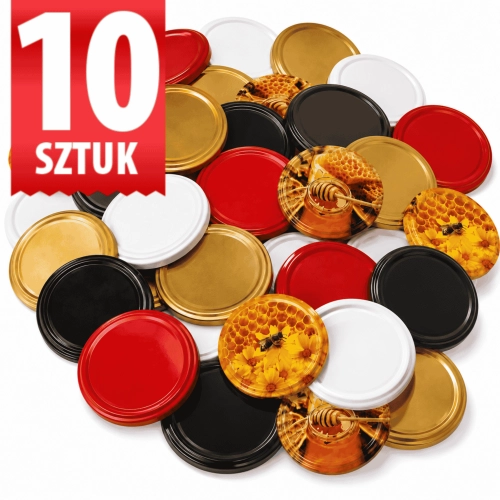 Zakrętki do słoików fi 82 mm metalowe 10 sztuk