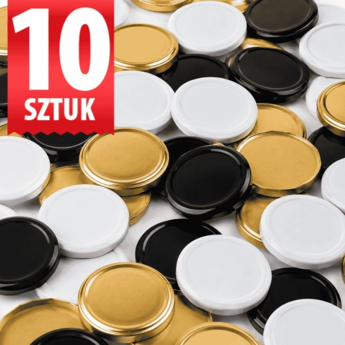 Wieczka do słoików fi 100 mm 6 zaczepów 10 sztuk