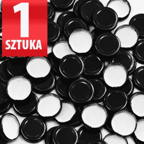 Zakrętka wieczko do butelek 43 mm czarne