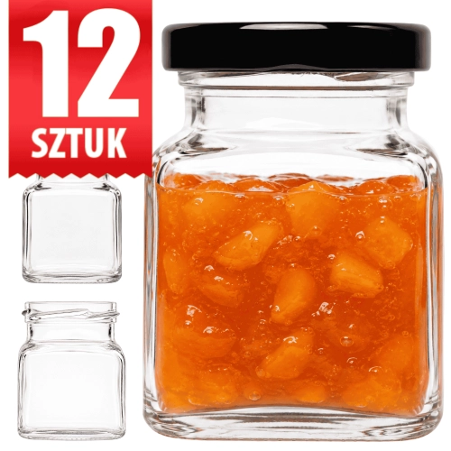 Zeus 120 ml na przyprawy dżemy zestaw 12 słoików