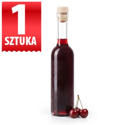 Mała butelka szklana na nalewki, oliwę, prezent Futura 100 ml z korkiem lub bez