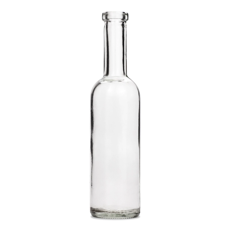 Pojedyncza pusta szklana butelka Futura 100 ml bez korka, smukła, szyjka 13 mm, wysokość 16,5 cm