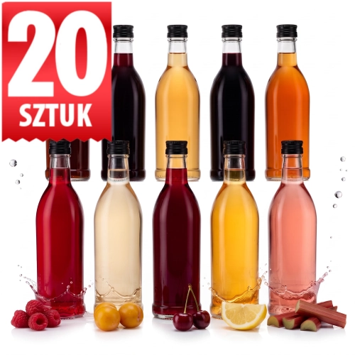 Butelki szklane na nalewki prezent Nigina 250 ml gwint fi 28 x20
