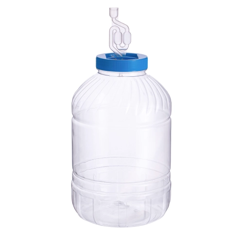 Słoik plastikowy PET 15L do fermentacji nietłukący rurka korek wino atest