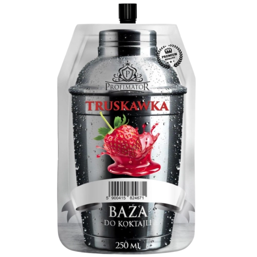 Koncentrat owocowy truskawkowy 250 ml baza do koktajli do nalewek likierów 