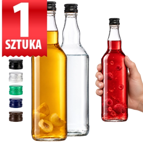 Butelka na wódkę bezbarwna Monopolowa 700 ml fi 28