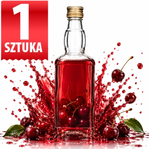 Butelka szklana Jack 500ml na whisky, koniak, bimber, nalewki gwint fi 28 mm